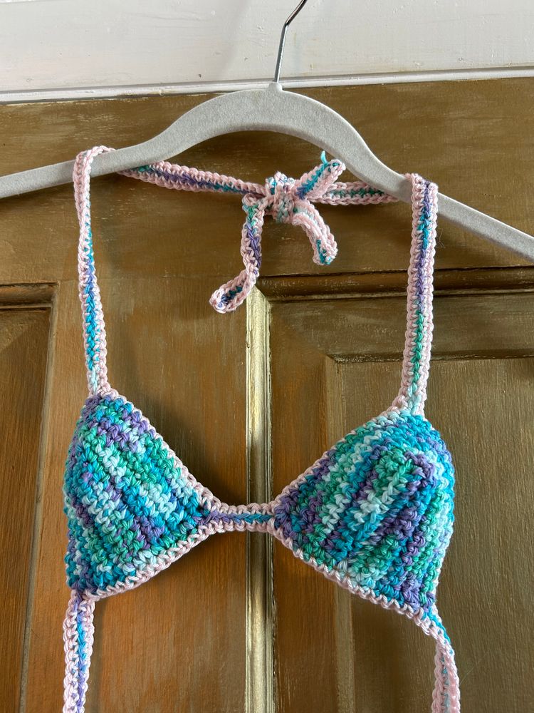 Cotton bikini top XS