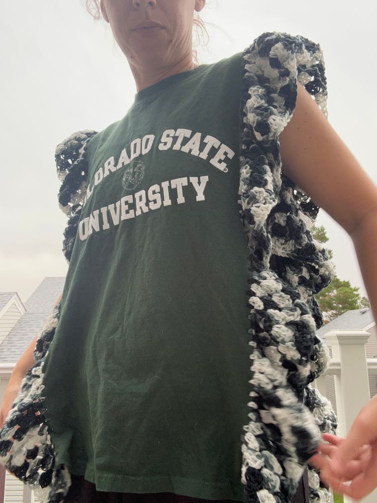 Colorado State Crochet Poncho