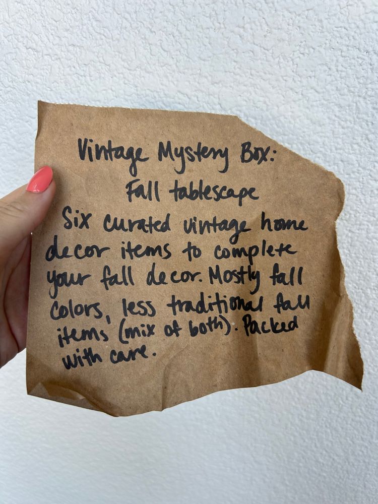 Vintage Mystery Box: Fall Decor