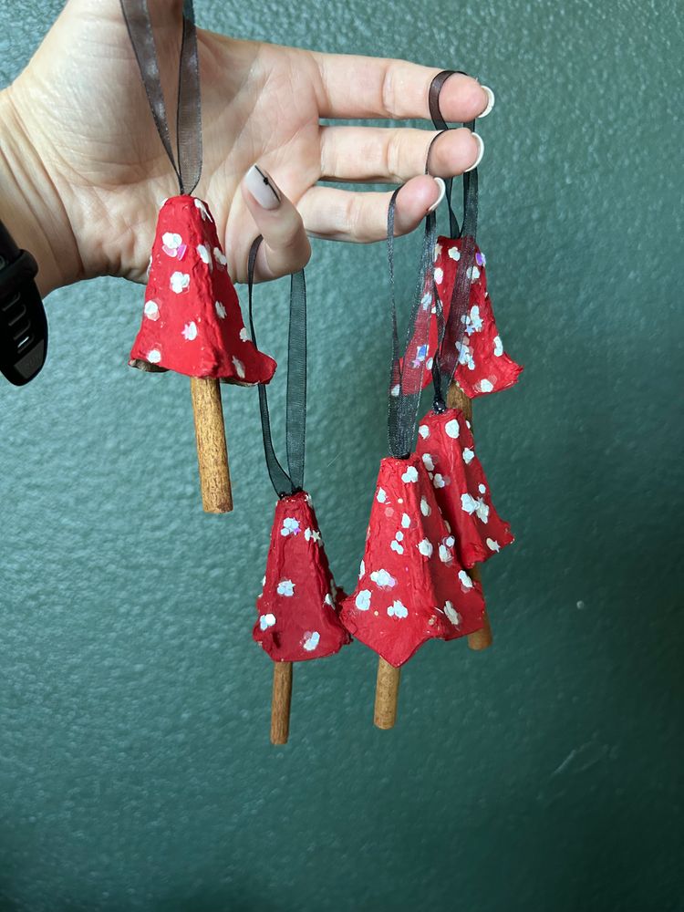 Mushroom ornaments 