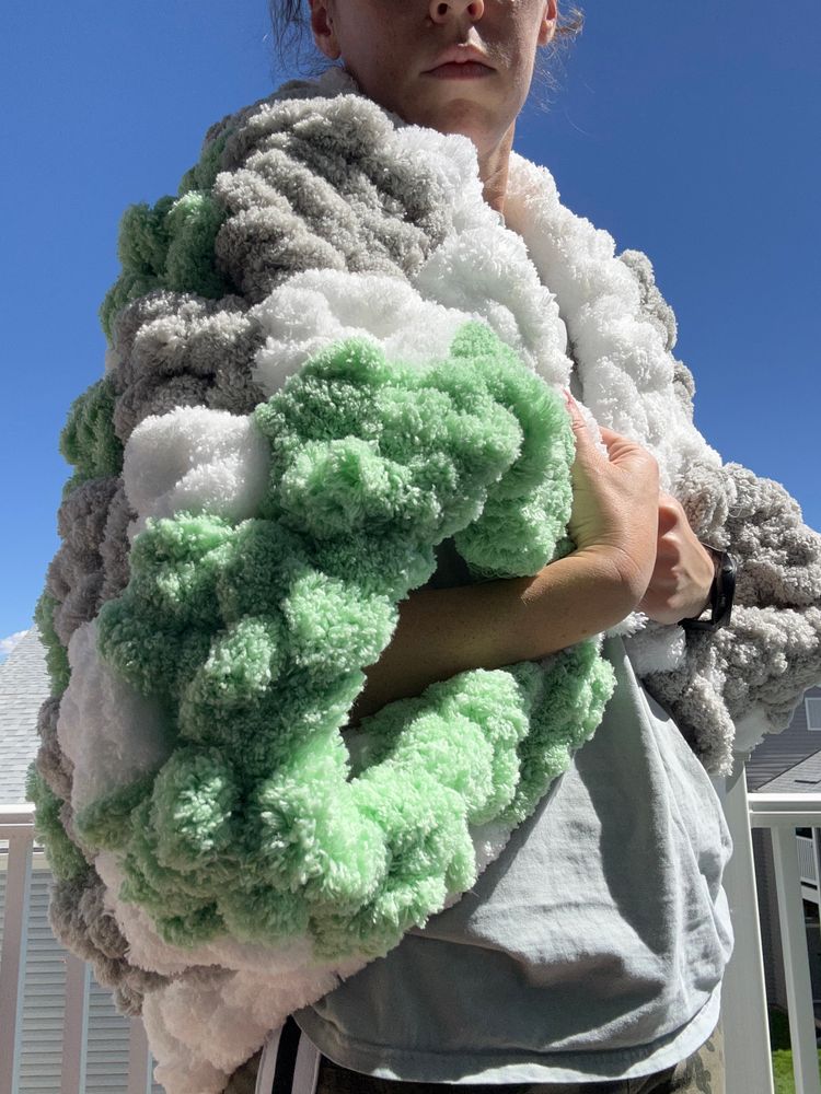 Giant oversized crochet cocoon sweater 