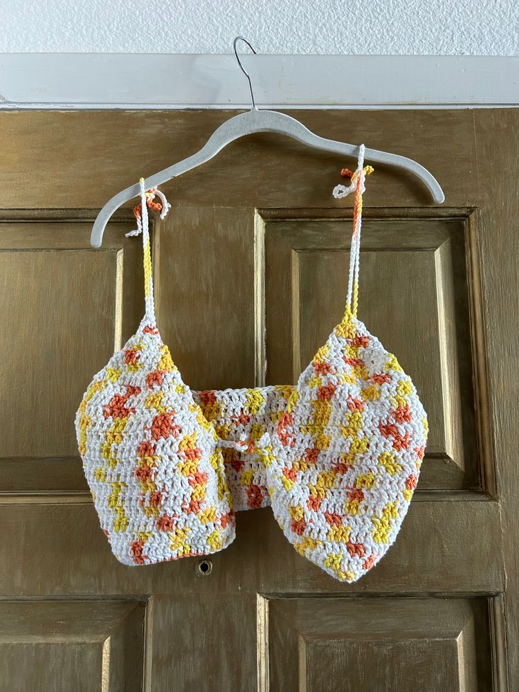 Crochet festival crop top 