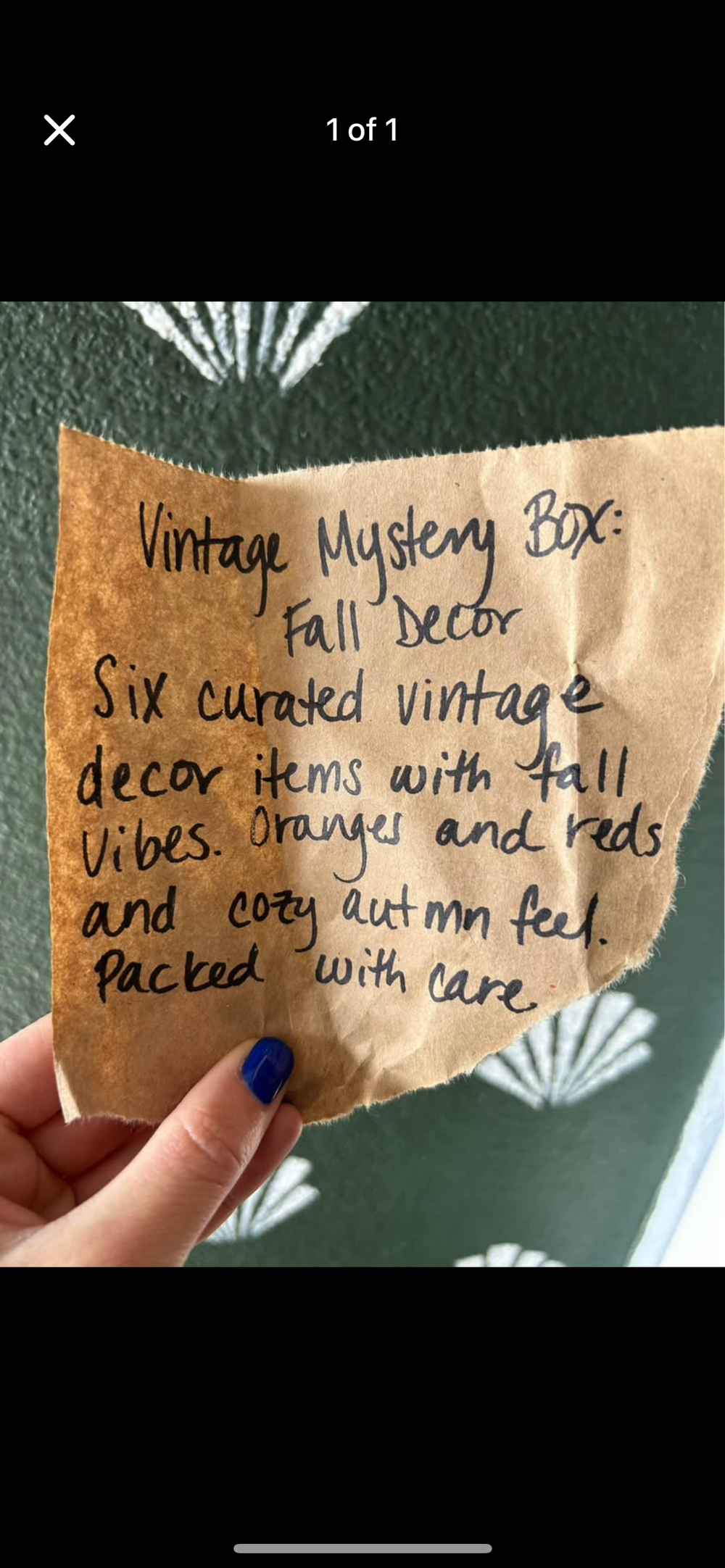 Vintage mystery box: fall decor 