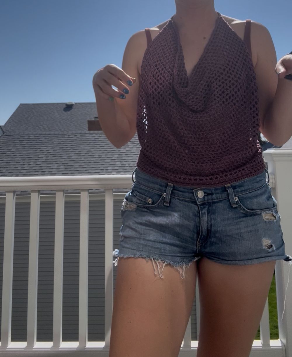 Crochet halter top 