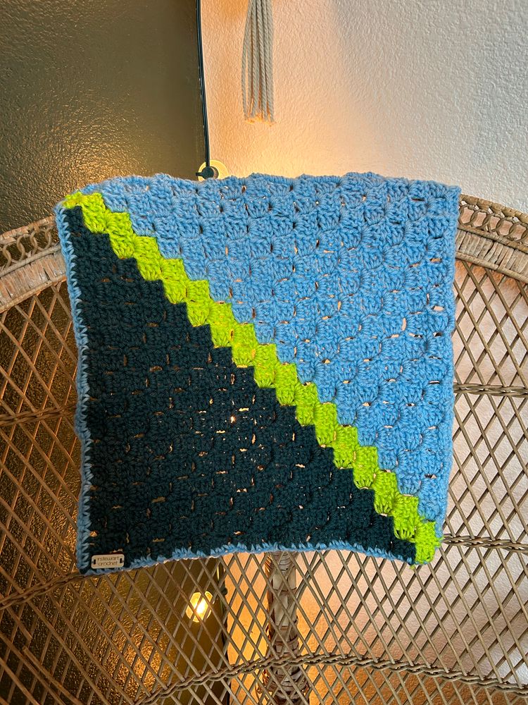 Neon baby blanket 