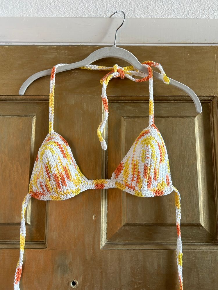 Crochet festival bralette 
